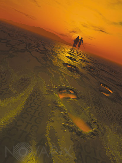 Tracking genetic mutations - Artist view