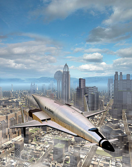 Avion du futur - Vue d'artiste