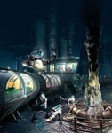 Station de recherche sous-marine - Vue d'artiste