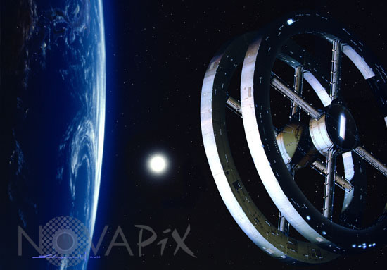 Space station in orbit - Artist view