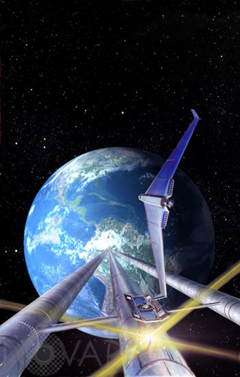 Space elevator - Artist view