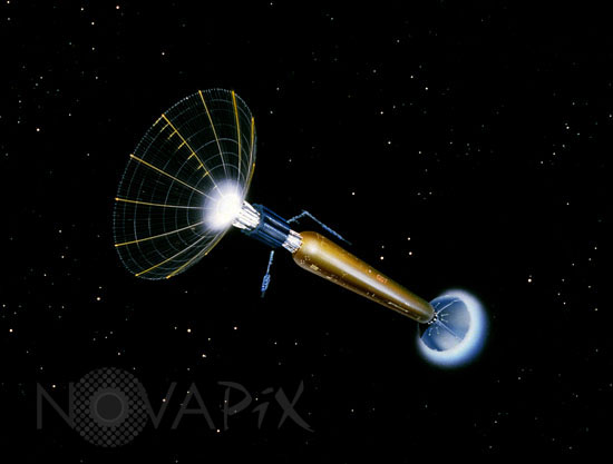 Un vaisseau interstellaire Ramjet - Vue d'artiste