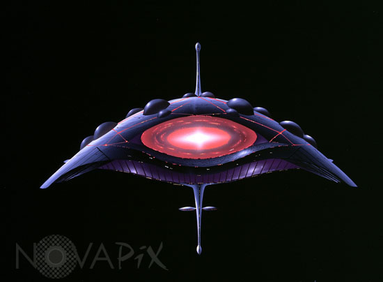 Vaisseau spatial extraterrestre - Vue d'artiste