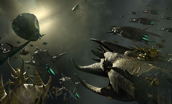 Armada extraterrestre - Vue d'artiste