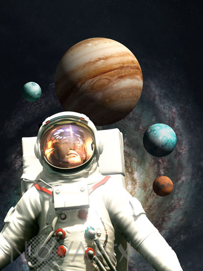 L'exploration spatiale - Vue d'artiste