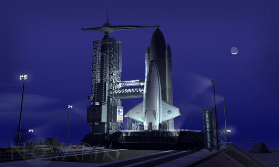 Navette spatiale du futur - Vue d'artiste