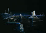 Port spatial du futur - Vue d'artiste
