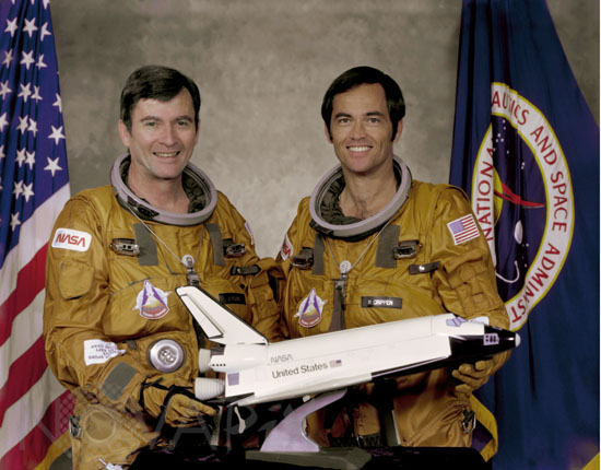 Equipage de la première navette spatiale 05/1979