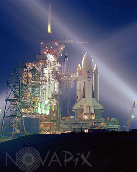STS-1: Columbia sur son pas de tir 03/1981