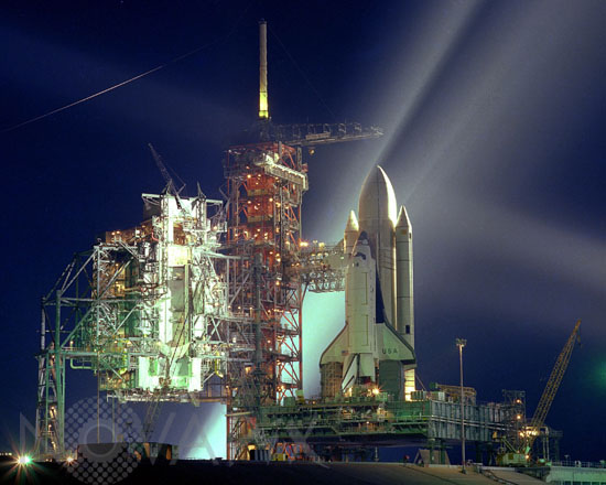 STS-1: Columbia sur son pas de tir 03/1981