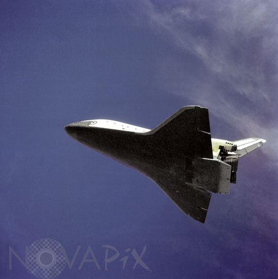 La navette Columbia avant son atterrissage 16/11/1981