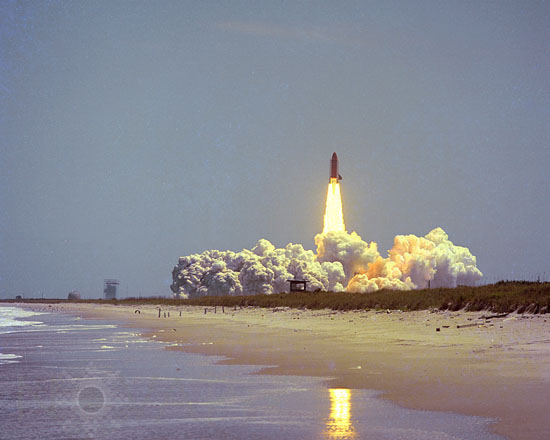 First launch of the Challenger space shuttle -04/1983