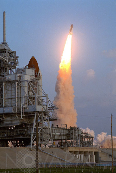 Launch of the Space Shuttle Discovery Oct. 1990