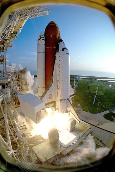 Décollage de la navette Discovery STS-51 09/1993