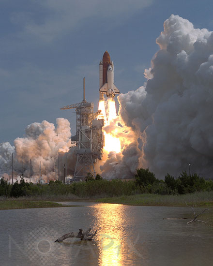 Décollage de la navette Columbia STS-55 04/1993