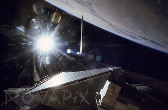 Space Radar Laboratory 2 (SRL-2) in Endeavour's bay