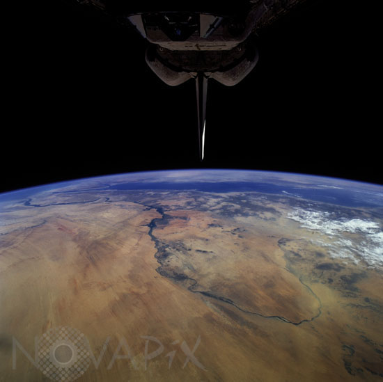 Atlantis seen above the Nile. Sep 1996