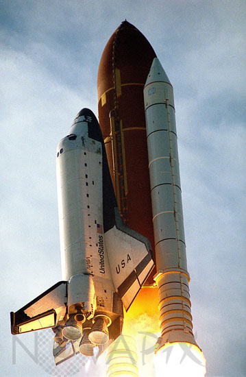 Décollage de la navette Columbia (STS-80) 19/11/1996
