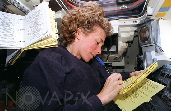Susan Still, pilote de la navette Columbia 04/1997