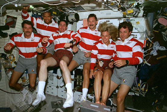 Equipage dans la navette STS-85 08/1997
