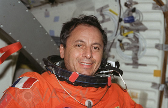 M.Tognini prepares for Columbia's descent to Earth