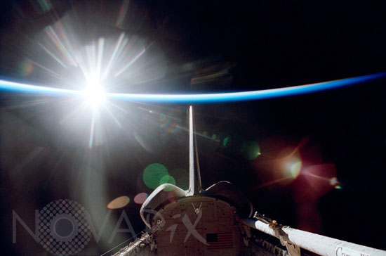 Sunshine and Space shuttle Atlantis 02/2001
