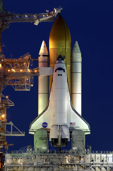 Navette Discovery STS-103 avant décollage 12/1999