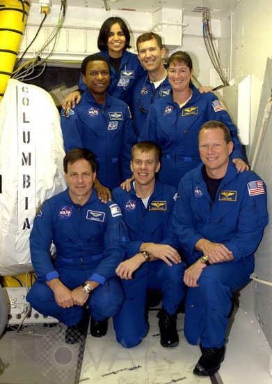 STS-107 crew 12/2002