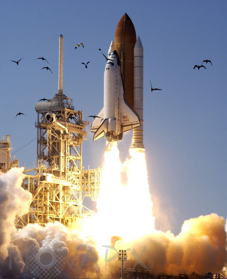 Décollage de la navette Atlantis STS-110 04/2002