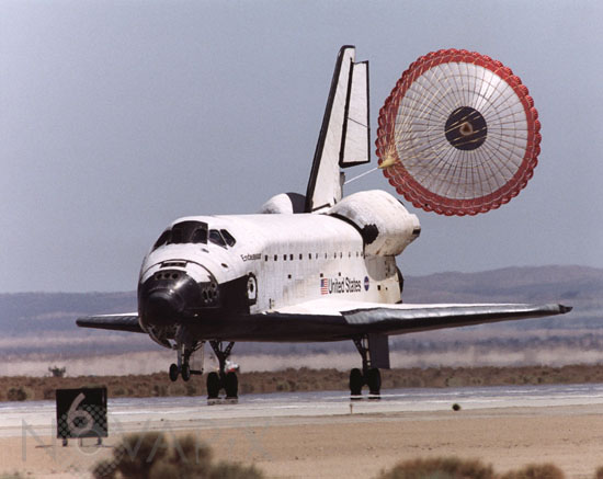 Space Shuttle Endeavour landing - 06/2002