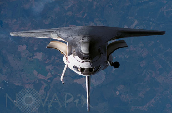 Atlantis en approche de la station spatiale 06/2007