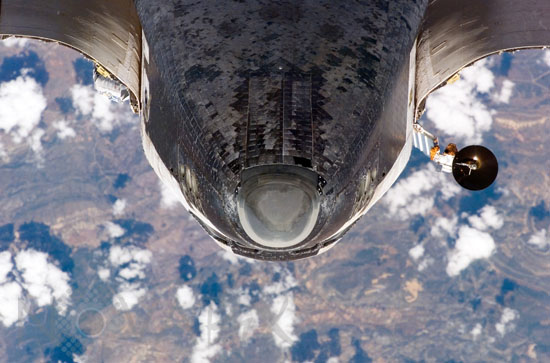 La navette Discovery depuis ISS 07/2006