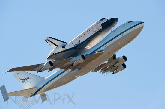 The space shuttle Endeavour