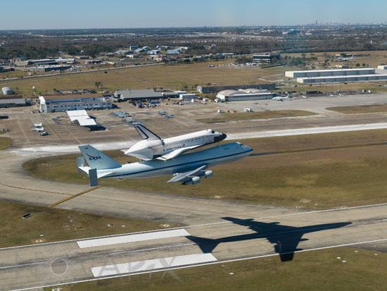 The space shuttle Endeavour