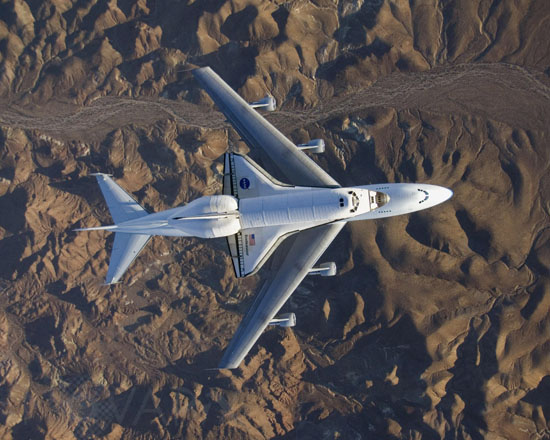 The space shuttle Endeavour