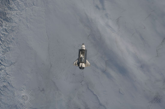 Navette Endeavour vue d'ISS - 02/2010