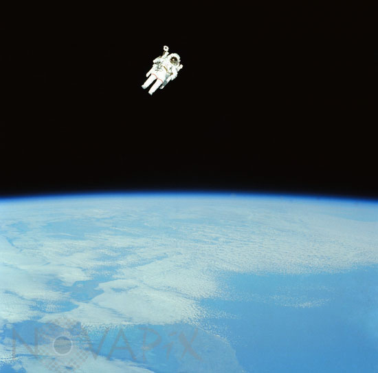 B.McCandless II spacewalk 02/1984