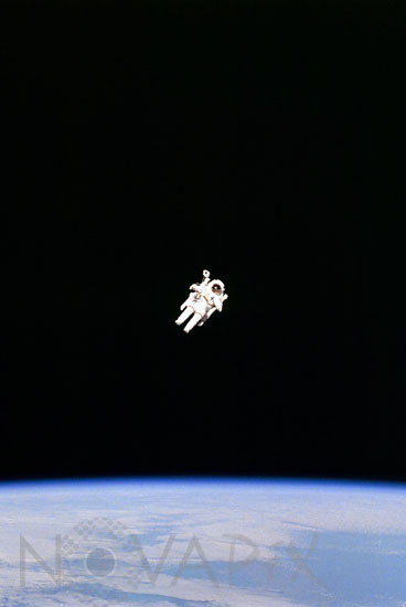B.McCandless II spacewalk 02/1984