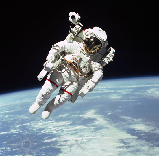 B.McCandless II spacewalk 02/1984