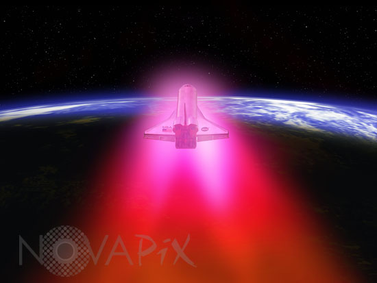 Space Shuttle reentry - Artwork