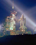 STS-1: Columbia sur son pas de tir 03/1981