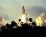 Decollage de la navette Discovery  04/1991