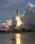 Décollage de la navette Columbia STS-55 04/1993