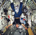 Astronautes dans Spacelab STS-55 05/1993