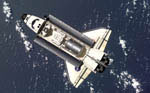Navette Endeavour STS-100 vue d'ISS 04/2001