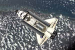 Navette Endeavour STS-100 vue d'ISS 04/2001
