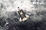 Navette Endeavour STS-100 vue d'ISS 04/2001