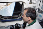P. Perrin dans la navette Endeavour STS-111 06/2002