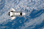 Navette-Atlantis STS-112 vue d'ISS 10/2002