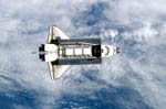 Navette-Atlantis STS-112 vue d'ISS 10/2002